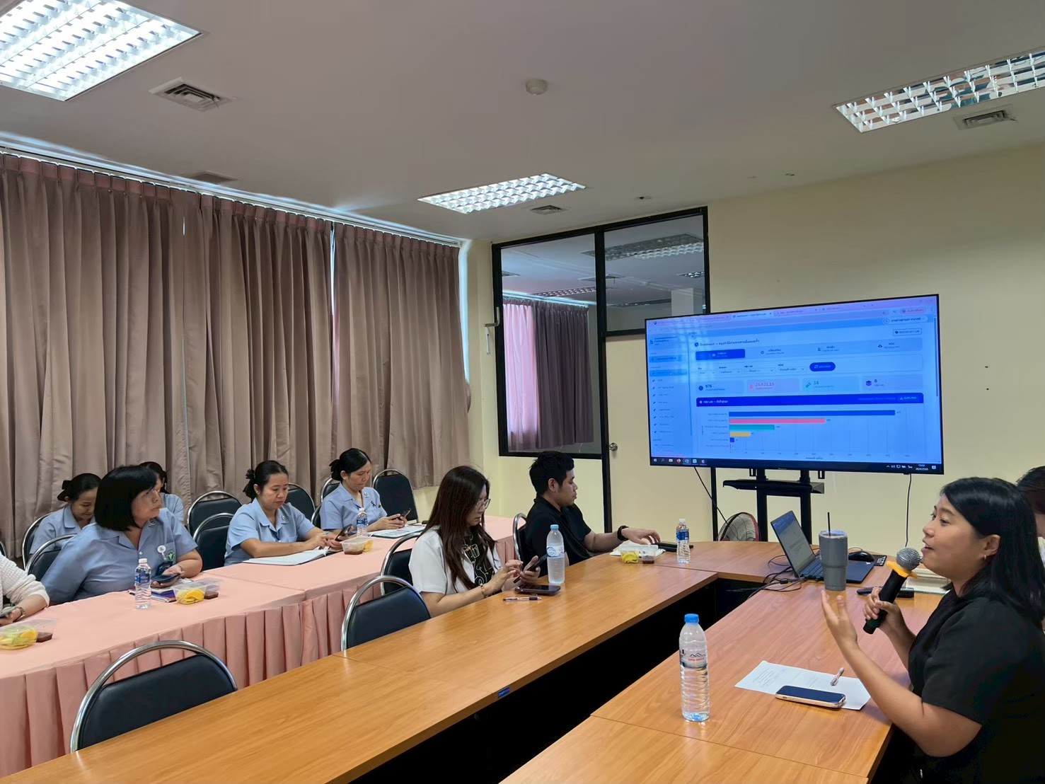 รูปการประชุมติดตามผลการดำเนินงานRLU 3/2569