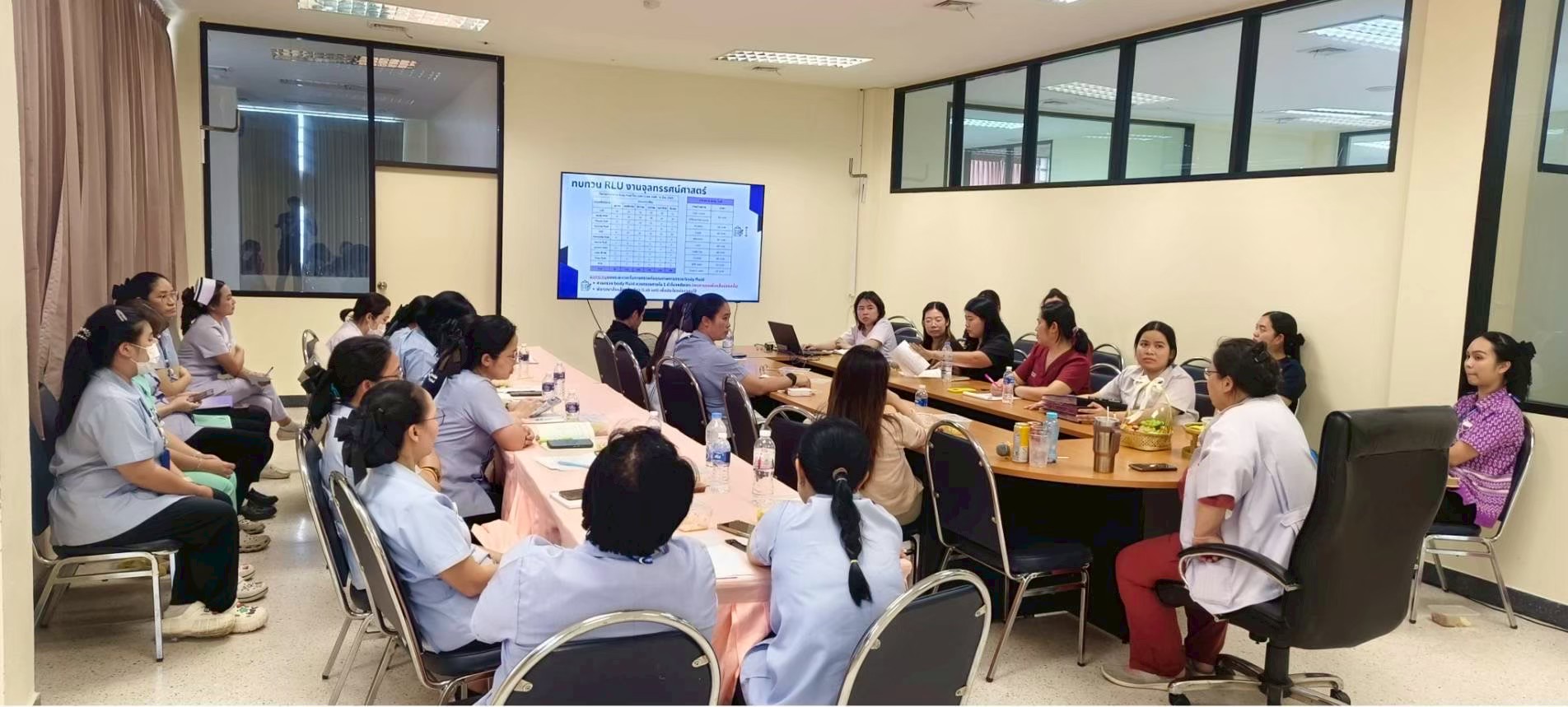 รูปการประชุมติดตามผลการดำเนินงานRLU 3/2569